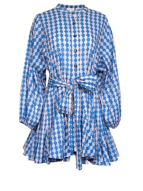 RHODE Blue and pink Printed Mini Dress